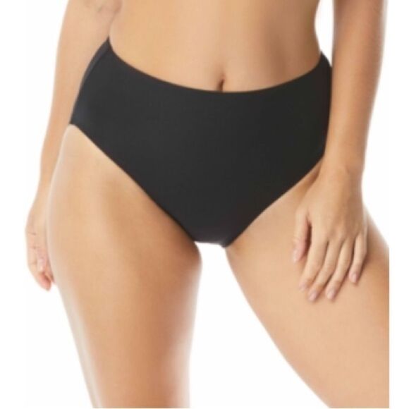 Coco Reef Women Contours High Waist Bikini Bottoms Swimsuit Black Swim - Picture 2 of 13